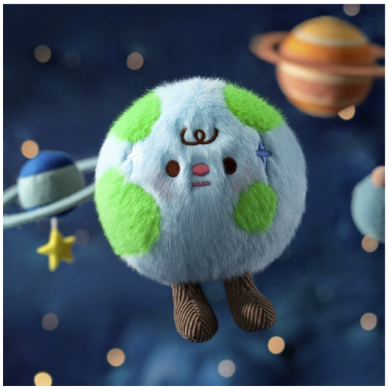 Plush Planet Bag Charm 290C