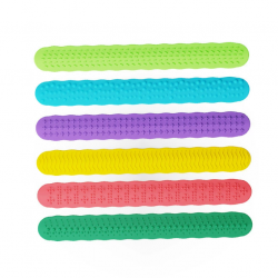 6PC Silicone Sensory Fidget Textured Slap Bracelets Toys