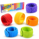 6PC Silicone Sensory Fidget Textured Slap Bracelets Toys