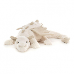 Giant Flying Dragon Cute Stuffed Animal Plush Toy - White