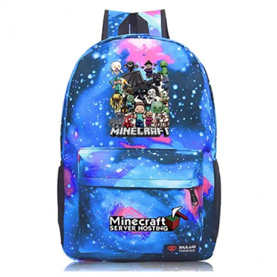 Minecraft All Charaters Rucksack Backpack Schoolbag - Galaxy Minecraft All Charaters Rucksack Backpack Schoolbag - Galaxy