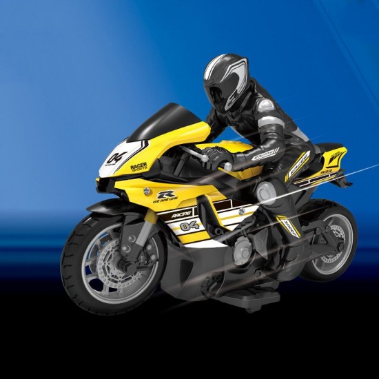 1:10 2.4G Remote Control Stunt Motorbike - Yellow