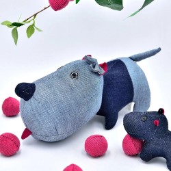 Chinese Zodiac Raw Denim Dog Snoopy