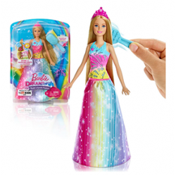 AL Long Rainbow Blonde Hair And Princess Dresses Barbie 