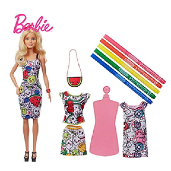 Crayon Barbie  Doodling Skills Barbie Toys