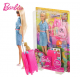 AL Genunie-Travel Barbie Doll  Educational Simulation Toy Multiple Stickers