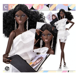 Glamorous Black Curly Haired Barbie Doll Limited Edition Collection 2022 MIZI Doll