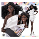 Glamorous Black Curly Haired Barbie Doll Limited Edition Collection 2022 MIZI Doll