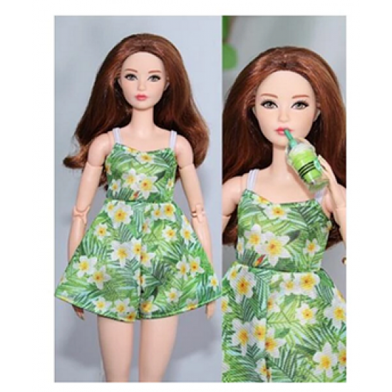 MB31 Toys Beautiful Fashion Green Clothes Barbie Christmas Gifts For Girls