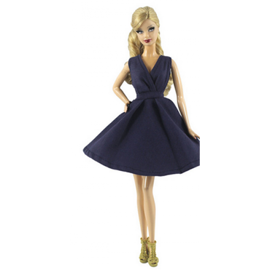1 Set Doll Clothes 1:6 Scale Dress Outfit for Black Gift Of Barbie