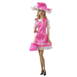 AL Pink Dress With Bowler Hat Barbie