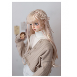 BJD doll with wig 1/3 girl milk silk hair doll accessories