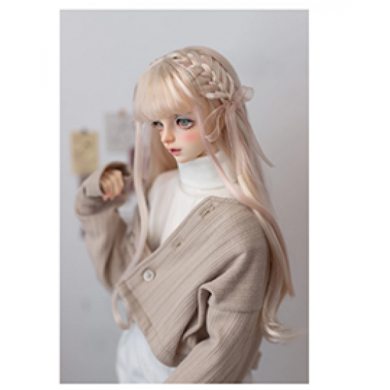 BJD doll with wig 1/3 girl milk silk hair doll accessories