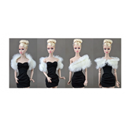 30cm Doll Fur like shawl for licca For Barbie Doll for blythe Accessories Baby Toys Best Girl' Gift