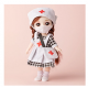 Nurse BJD Doll Cute Girls Toys  Dress Up Plastic Doll For Kids Gift