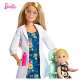AL Original Barbie Dolls Gymnastics Coach Set Doctor Dentist