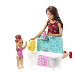 AL Original Barbie Doll Set Mom Care Baby Barbie Children Toys Birthday Gift