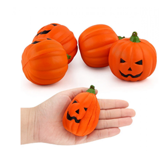 Kawaii Anti-stress Cute Squishy Charm Slow Rising Pumpkin Squishes Squishi Halloween pumpkin PU Toy Gift