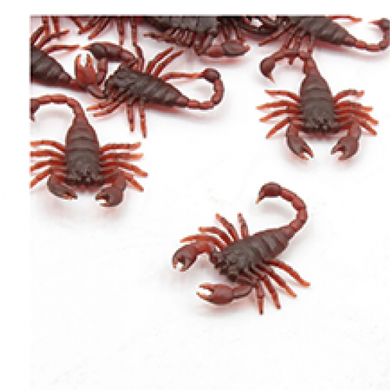 10Pcs Halloween Funny Toys Plastic scorpions Practical Jokes Toy Oyuncak Gadgets Rubber Bugs
