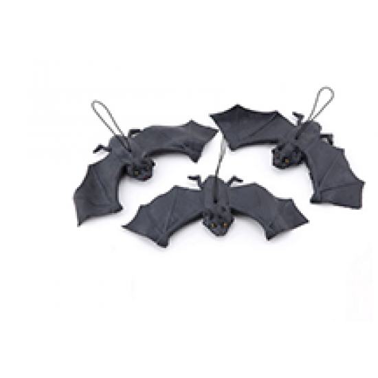 Lifelike Fake Bat Halloween Decoration Horror House Hanging Props Halloween Party DIY Ornament Soft Bat Toy