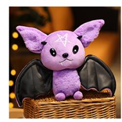 Black Wings Plush Bat Toy Bag Halloween Plush Toy Home Halloween Christmas Gift
