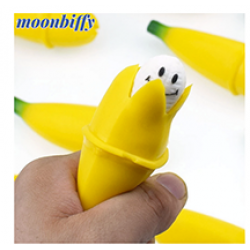 Banana Funny Prank Squeeze Toy Slow Rising Bananas With Happy Face Kids Stress Reliever Decompression Toys Antistress Gag Gift