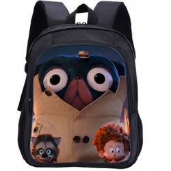 Elf Brigade Little Monster Print Children's Schoolbag