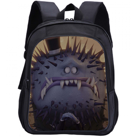 Elf Brigade Purple Monster Print Children's Schoolbag