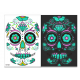 Halloween Double Color Luminous Tattoo Stickers Four Piece Combination