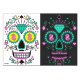 Halloween Double Color Luminous Tattoo Stickers Four Piece Combination