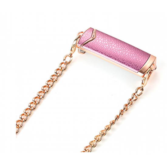 Pink Gold Metal Phone Crossbody Chain