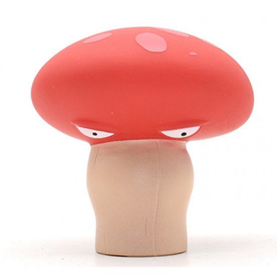 Flat Bottom Mushroom Soft Rubber Plants Zombies Toy
