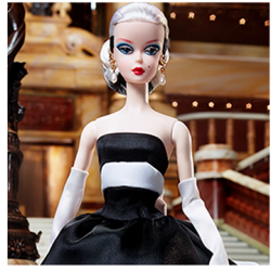 AL Barbie Ballet Costumes Black And White Bridal Dress Set Doll