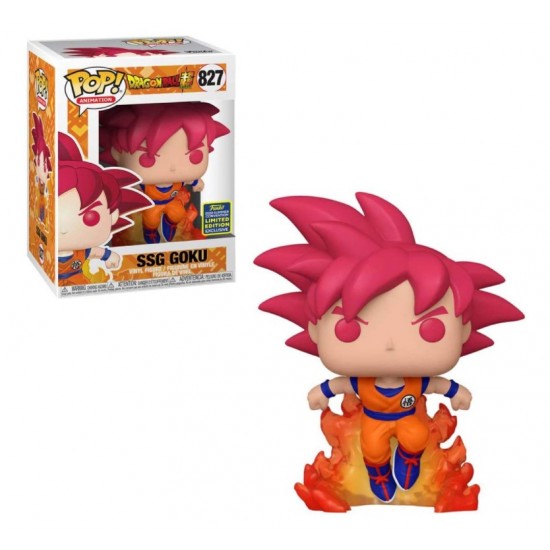 Funko Pop! Animation Dragon Ball Super SSG Goku SDCC Exclusive Figure #827 Funko Pop! Animation Dragon Ball Super SSG Goku SDCC Exclusive Figure #827