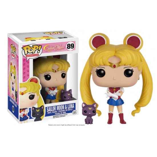 Funko POP Anime: Sailor Moon with Luna Action Figure #89 Funko POP Anime: Sailor Moon with Luna Action Figure #89