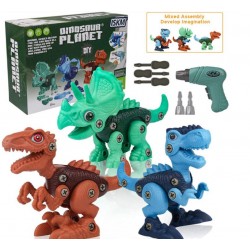 Dinosaur Building Toys for 3-7 Year Old kid with Electric Drill
