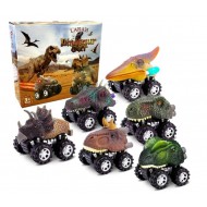  Pull Back Dinosaur Toys for 4-6 Year Old Boy 6 Pack Set Car Toys