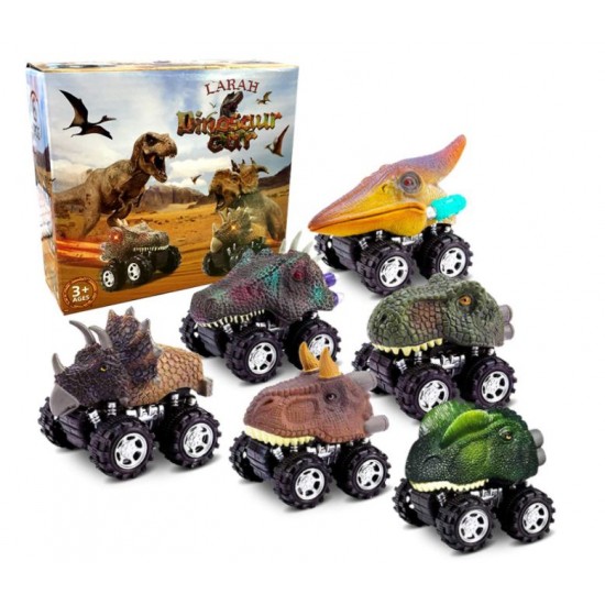 Pull Back Dinosaur Toys for 4-6 Year Old Boy 6 Pack Set Car Toys Pull Back Dinosaur Toys for 4-6 Year Old Boy 6 Pack Set Car Toys