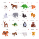 Animals Building Blocks Action Figures Sets of 8 Animals Building Blocks Action Figures Sets of 8