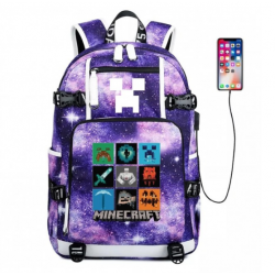 Minecraft Rucksack Backpack Schoolbag - Galaxy