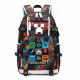 Minecraft Rucksack Backpack Schoolbag - Purple