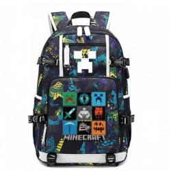 Minecraft Rucksack Backpack Schoolbag - Red