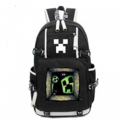 Minecraft Creeper Rucksack Backpack Schoolbag - Black