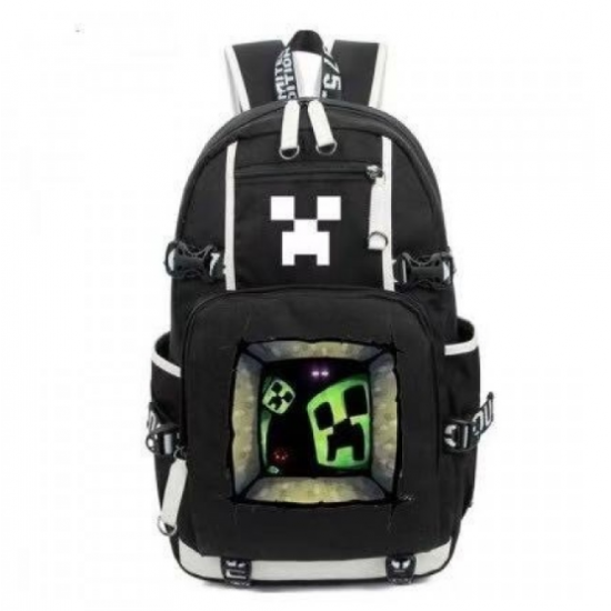 Minecraft Creeper Rucksack Backpack Schoolbag - Black Minecraft Creeper Rucksack Backpack Schoolbag - Black