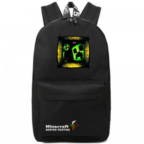 Minecraft Creeper Rucksack Backpack Schoolbag - Black Minecraft Creeper Rucksack Backpack Schoolbag - Black