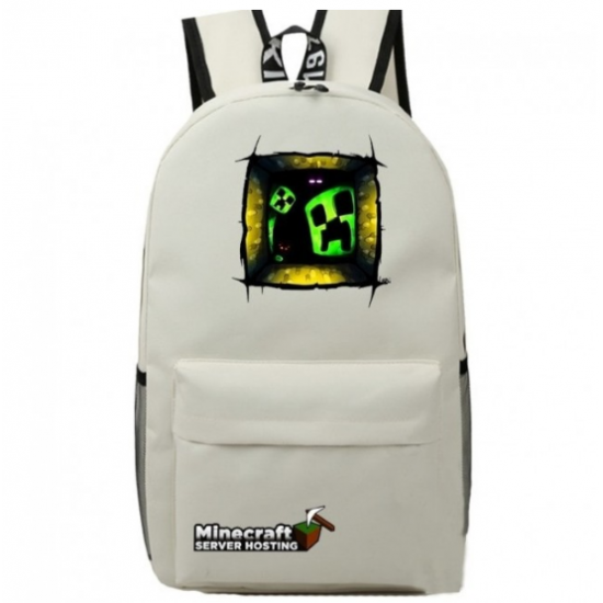 Minecraft Creeper Rucksack Backpack Schoolbag - Geometric Mix