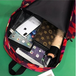 Minecraft Creeper Rucksack Backpack Schoolbag - Black