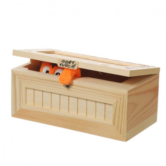 Tiger Useless Box, Hezong Don't Touch Box Real Wood Tiger Useless Box, Hezong Don't Touch Box Real Wood