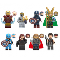 Marvel Superhero Building Blocks Action Figures Sets of 8