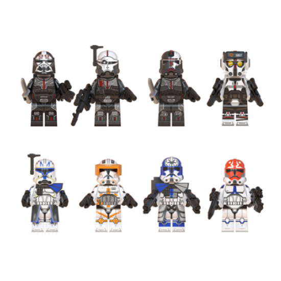 Star Wars Building Blocks Action Figures Sets of 8 Star Wars Building Blocks Action Figures Sets of 8